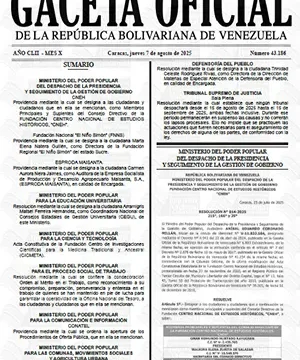 Gaceta Oficial
