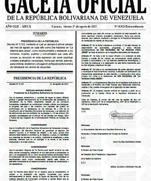 Gaceta Oficial Extraordinaria