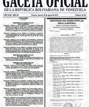 Gaceta Oficial #43202 29/08/2025 1 Gaceta Oficial