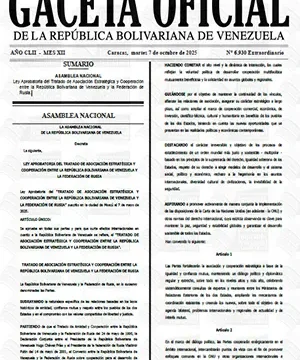 Gaceta Oficial Extraordinaria