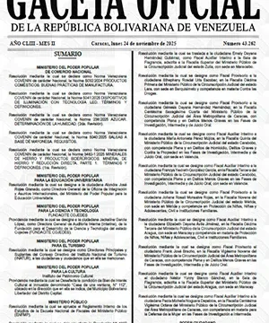 Gaceta Oficial #43262 24/11/2025 3 Gaceta Oficial