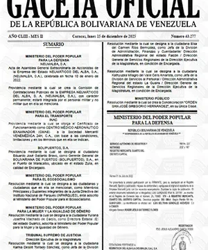 Gaceta Oficial