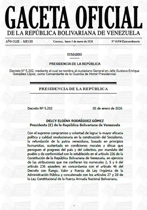 Gaceta Oficial Extraordinaria