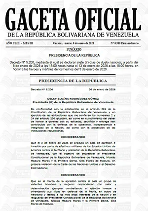 Gaceta Oficial Extraordinaria