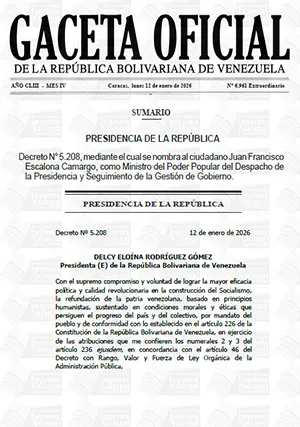 Gaceta Oficial Extraordinaria