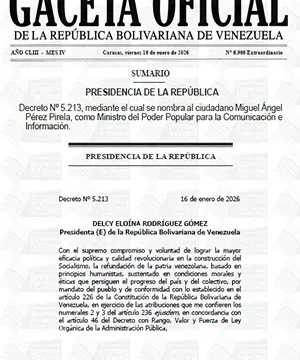 Gaceta Oficial Extraordinaria #6966 16/01/2026 2 Gaceta Oficial Extraordinaria
