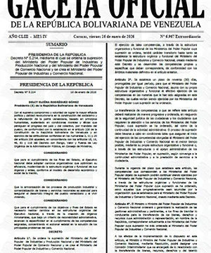 Gaceta Oficial Extraordinaria