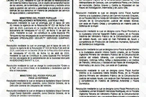 Gaceta Oficial #43304 27/01/2026 5 Gaceta Oficial