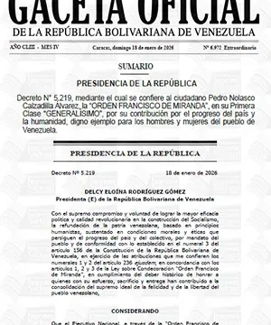 Gaceta Oficial Extraordinaria