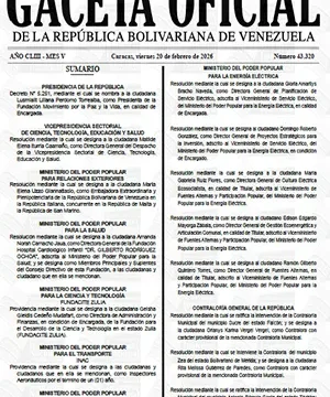 Gaceta Oficial