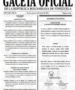 Gaceta Oficial #43341 24/03/2026 3 Gaceta Oficial
