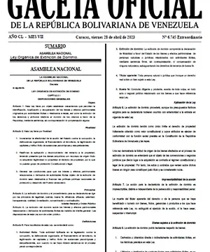 Gaceta Oficial Extraordinaria