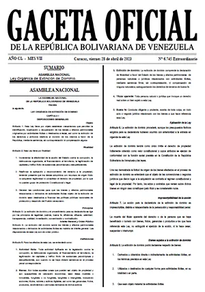 Gaceta Oficial Extraordinaria