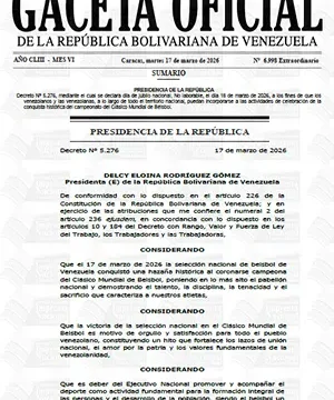 Gaceta Oficial Extraordinaria #6998 17/03/2026 1 Gaceta Oficial Extraordinaria