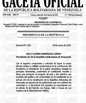Gaceta Oficial Extraordinaria #7003 18/03/2026 3 Gaceta Oficial Extraordinaria