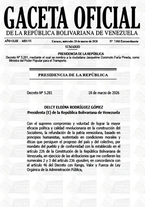 Gaceta Oficial Extraordinaria