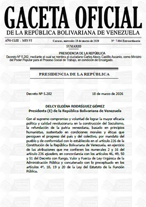 Gaceta Oficial Extraordinaria