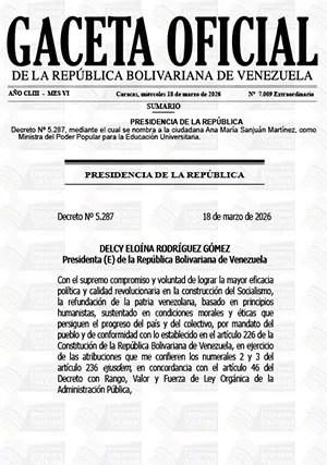 Gaceta Oficial Extraordinaria