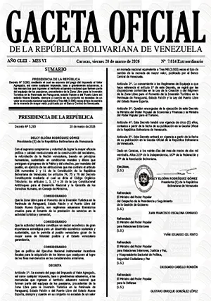 Gaceta Oficial Extraordinaria