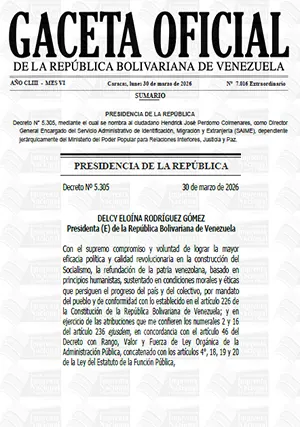 Gaceta Oficial Extraordinaria