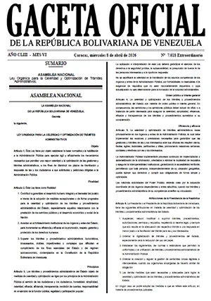 Gaceta Oficial Extraordinaria