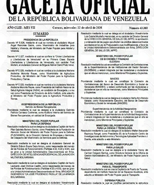 Gaceta Oficial