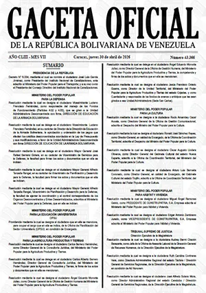 Gaceta Oficial