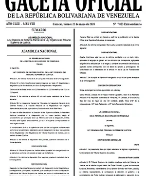Gaceta Oficial Extraordinaria #7025 22/05/2026 2 Gaceta Oficial Extraordinaria