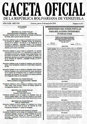 Gaceta Oficial