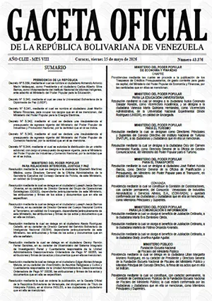 Gaceta Oficial