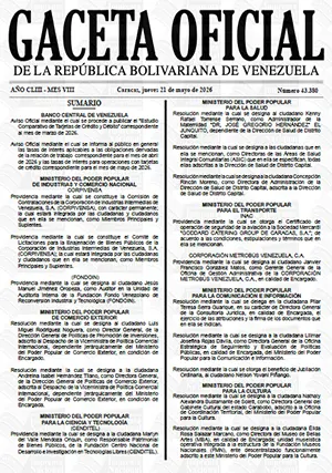 Gaceta Oficial