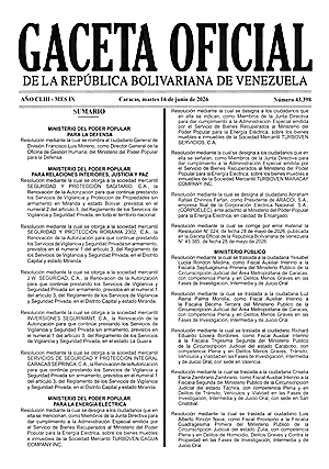 Gaceta Oficial