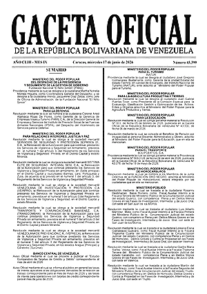 Gaceta Oficial