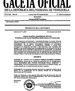 Gaceta Oficial Extraordinaria