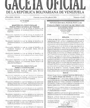 Gaceta Oficial #43407 02/07/2026 2 Gaceta Oficial