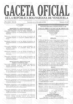 Gaceta Oficial