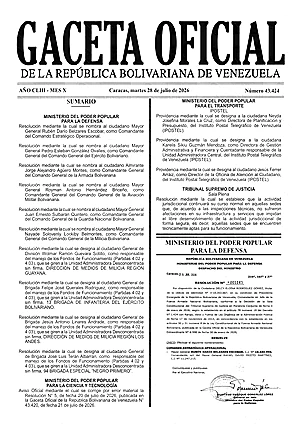 Gaceta Oficial