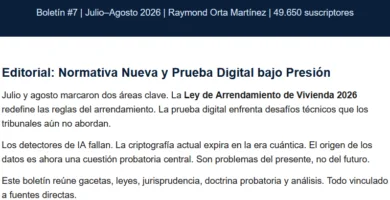 Boletín #7 - Ley de Arrendamiento 2026, Claude Legal y Prueba Digital 5 Boletín #7 - Ley de Arrendamiento 2026, Claude Legal y Prueba Digital