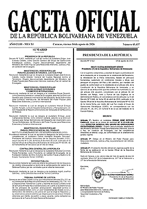 Gaceta Oficial