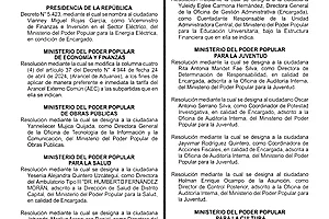 Gaceta Oficial #43439 18/08/2026 5 Gaceta Oficial