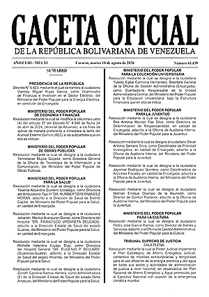 Gaceta Oficial