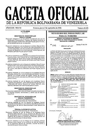 Gaceta Oficial