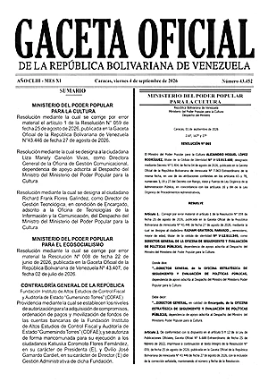 Gaceta Oficial