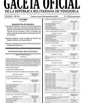 Gaceta Oficial Extraordinaria #7073 11/09/2026 2 Gaceta Oficial Extraordinaria