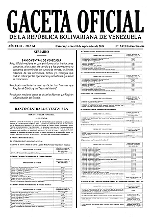 Gaceta Oficial Extraordinaria