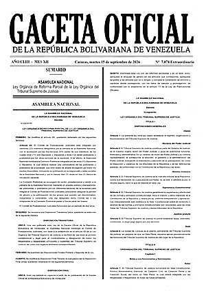 Gaceta Oficial Extraordinaria
