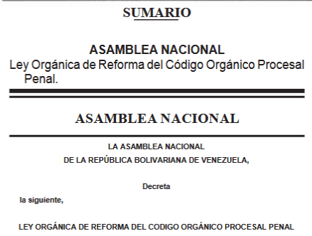 Código Orgánico Procesal Penal 2021