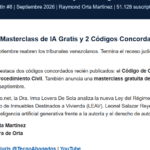 Boletín Legal #8 - Masterclass IA Gratis y 2 Códigos Concordados