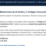 Boletín Legal #8 - Masterclass IA Gratis y 2 Códigos Concordados