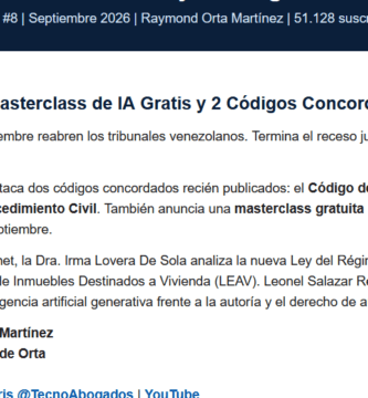 Boletín Legal #8 - Masterclass IA Gratis y 2 Códigos Concordados 1 Boletín Legal #8 - Masterclass IA Gratis y 2 Códigos Concordados